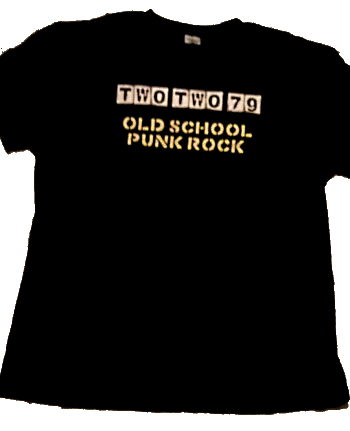 T-Shirt Two Two 79 Old School Punk Rock - XL